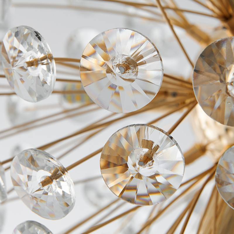 Sparkling Drop Pendant Light, Elegant Crystal Ceiling Chandelier