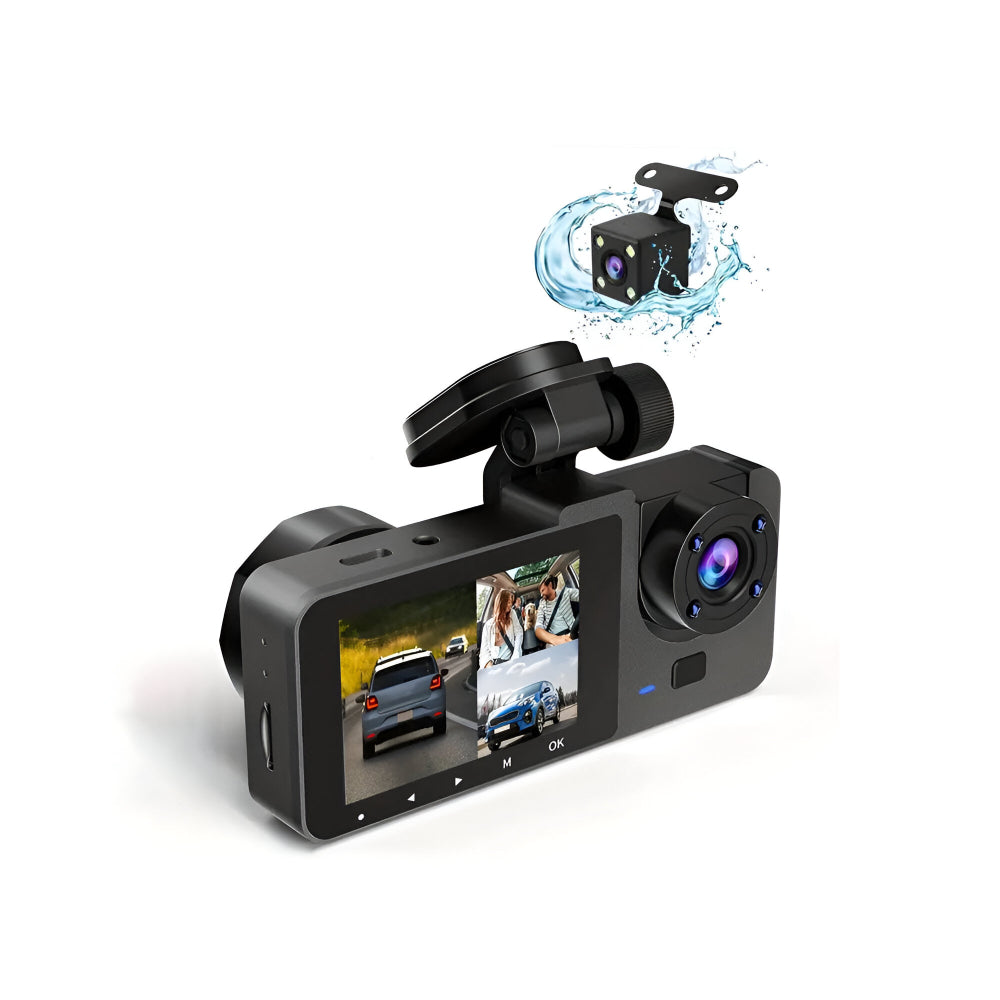Dual Lens 1080P Car Camera Dash Cam Recorder