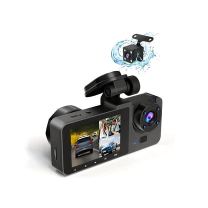 Dual Lens 1080P Car Camera Dash Cam Recorder