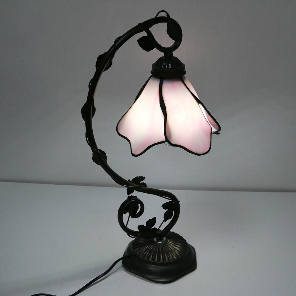 Vintage Style Glass Table Lamp Classic Home Lighting