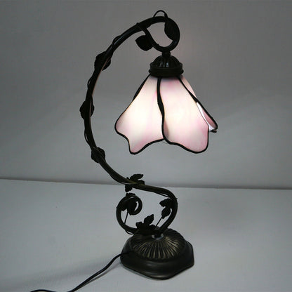 Vintage Style Glass Table Lamp Classic Home Lighting