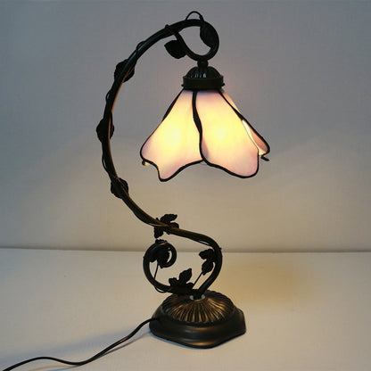 Vintage Style Glass Table Lamp Classic Home Lighting