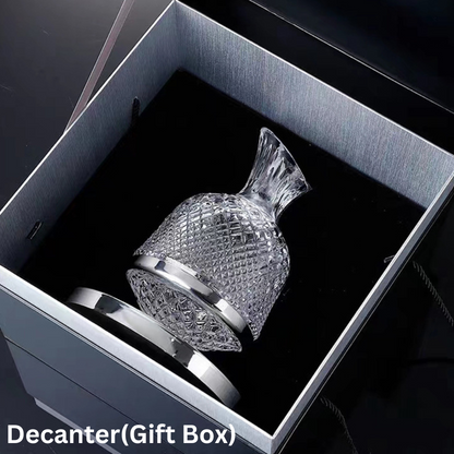 Luxury Crystal 360 Rotating Wine Decanter