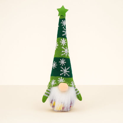 Colorful Holiday Cookie Jar Gnome Figurine - Lusomart