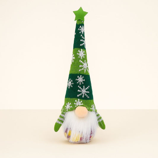 Colorful Holiday Cookie Jar Gnome Figurine - Lusomart