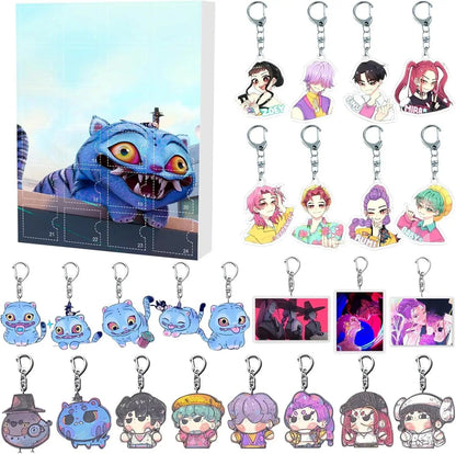 Demonix | Unique Dark Fantasy K-Pop Advent Calendar with 24 Collectible Keychains 5