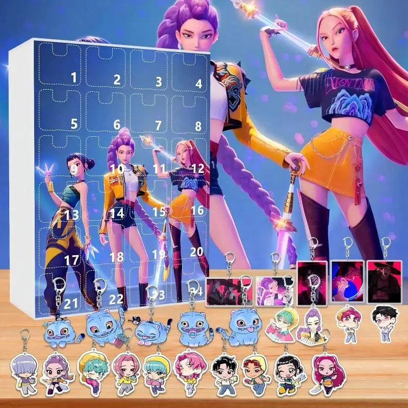 Demonix | Unique Dark Fantasy K-Pop Advent Calendar with 24 Collectible Keychains 8