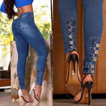 DenimBlend | Chic Slim Fit Black Jeggings for Women 2