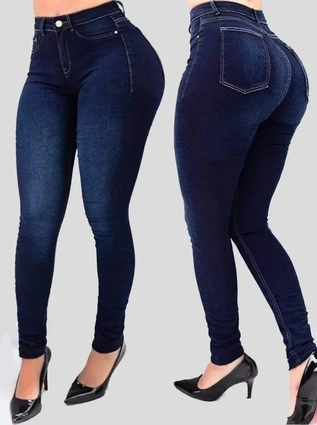 DenimFusion | Stylish High-Waisted Black Jeggings for Women 1