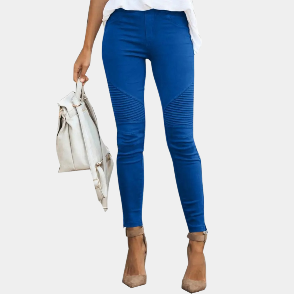 Slim Fit Dark Wash Women's Jeans Leggings - Lusomart