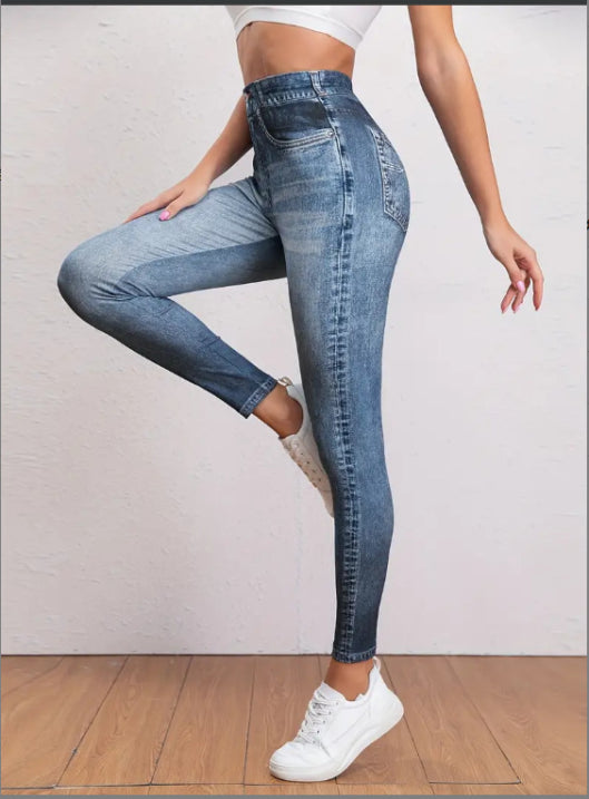 DenimWave | Stylish Black High Waist Women's Jeggings for Everyday Comfort 1