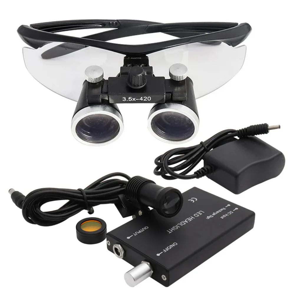 Portable Dental Magnifying Loupes With LED Light