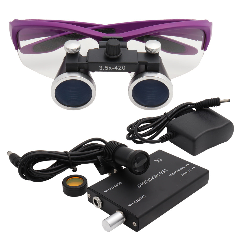 Portable Dental Magnifying Loupes With LED Light