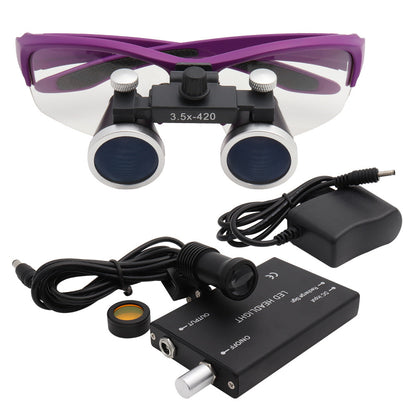 Portable Dental Magnifying Loupes With LED Light