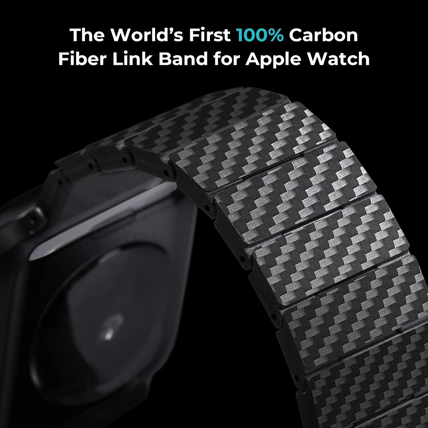 Thin Carbon Fiber Smart Watch Band with Durable Cover