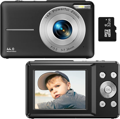 Portable 4K HD Vlogging Camera 16X Digital Zoom - Lusomart