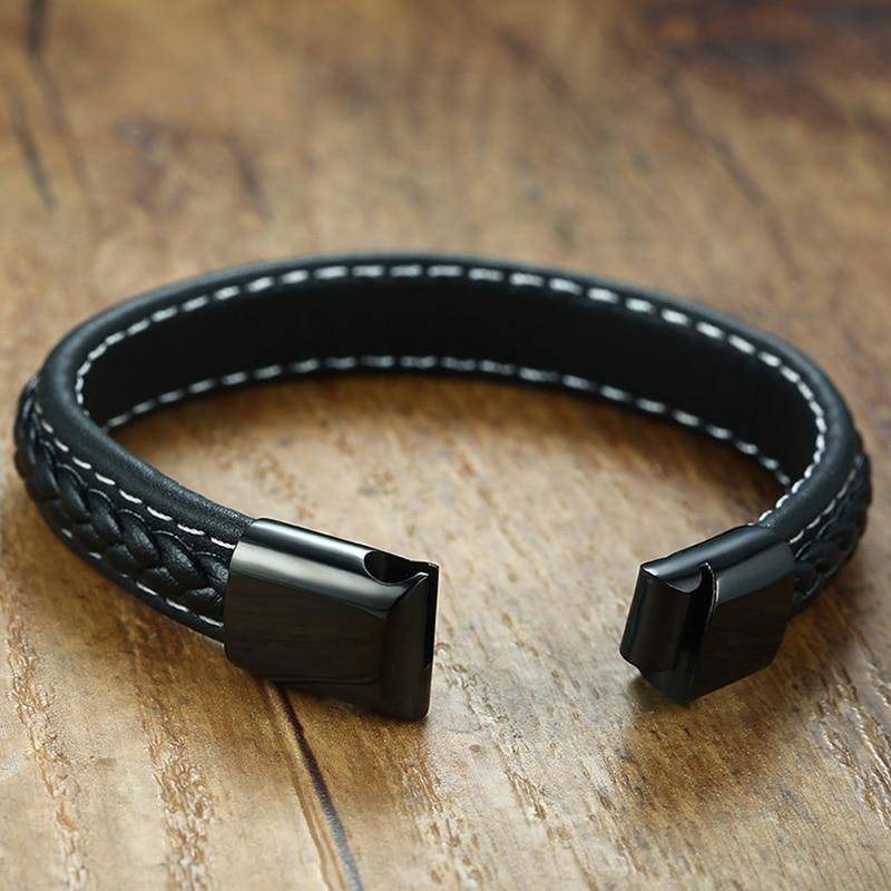 Diablocraft | Elegant Stylish Leather Medical Alert Bracelet for Diabetes 1