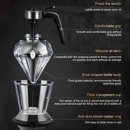 DiamondPour™ - Multifunctional Glass Dispenser 200ml Inovessa