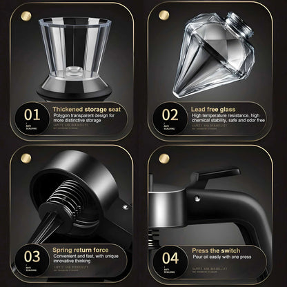 DiamondPour™ - Multifunctional Glass Dispenser 200ml Inovessa