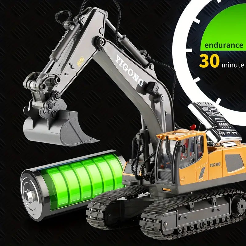 DiggerMaster™ – Realistic RC Excavator with 11 Functions – Remote Control Construction Vehicle 5