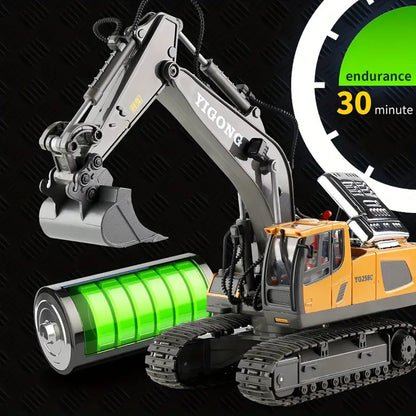 DiggerMaster™ – Realistic RC Excavator with 11 Functions – Remote Control Construction Vehicle 5