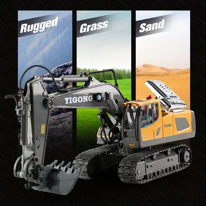 DiggerMaster™ – Realistic RC Excavator with 11 Functions – Remote Control Construction Vehicle 7
