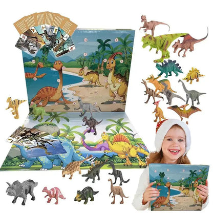 Fun Dinosaur Countdown Calendar with 24 Mini Surprises - Lusomart