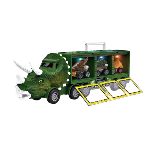 Fun Dinosaur Toy Truck with Cars and Lights - Lusomart