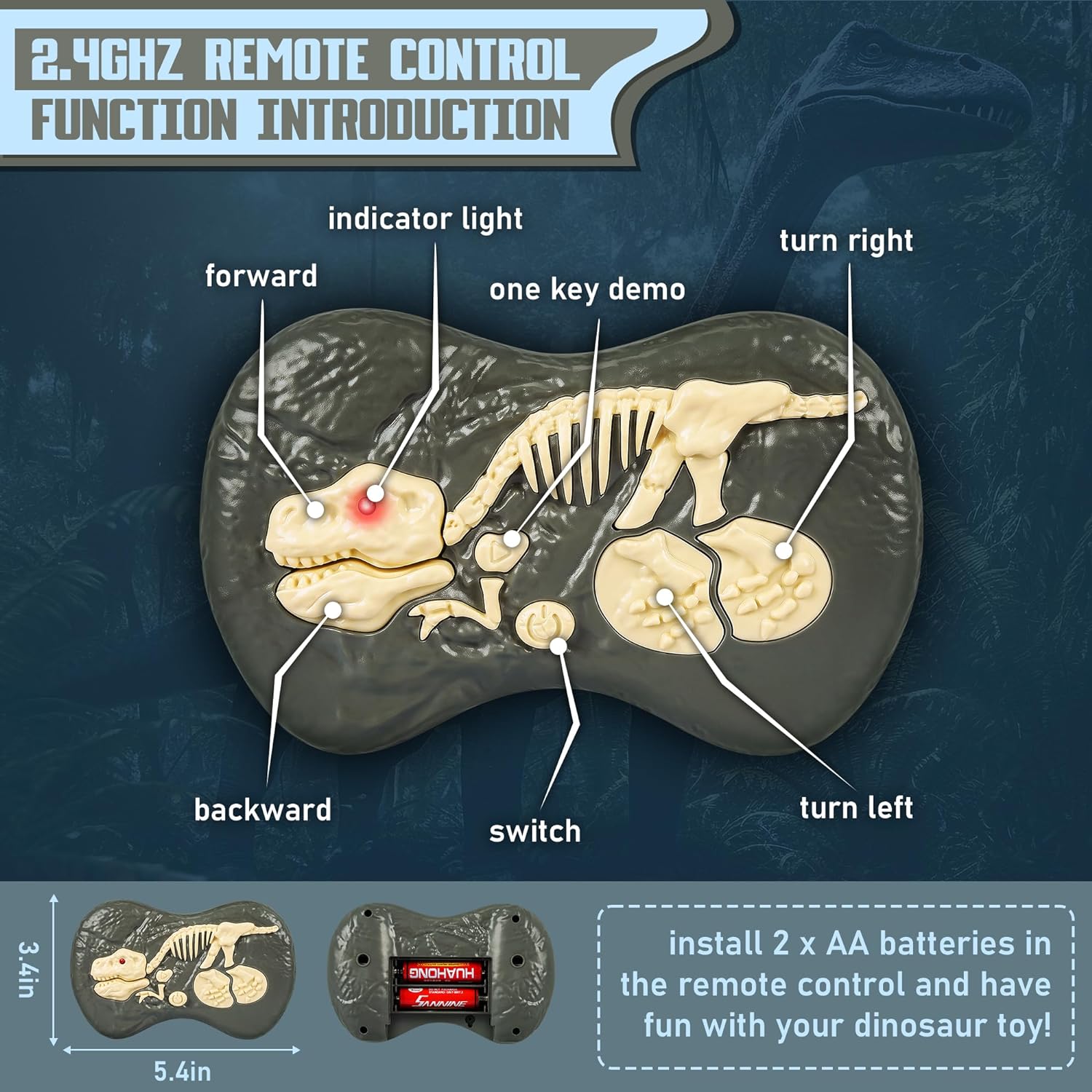 DinoRaptor | Engaging Remote-Controlled Realistic Dinosaur Toy 3