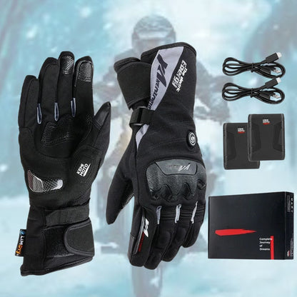 Warm USB Rechargeable Motorcycle Gloves - Lusomart