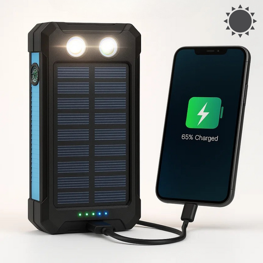 Heavy Duty 20000mAh Solar Powered Portable Charger - Lusomart