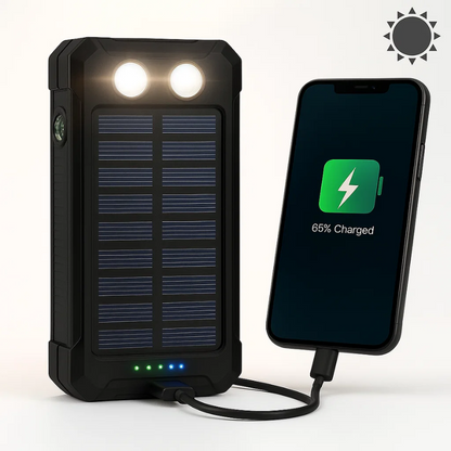 Heavy Duty 20000mAh Solar Powered Portable Charger