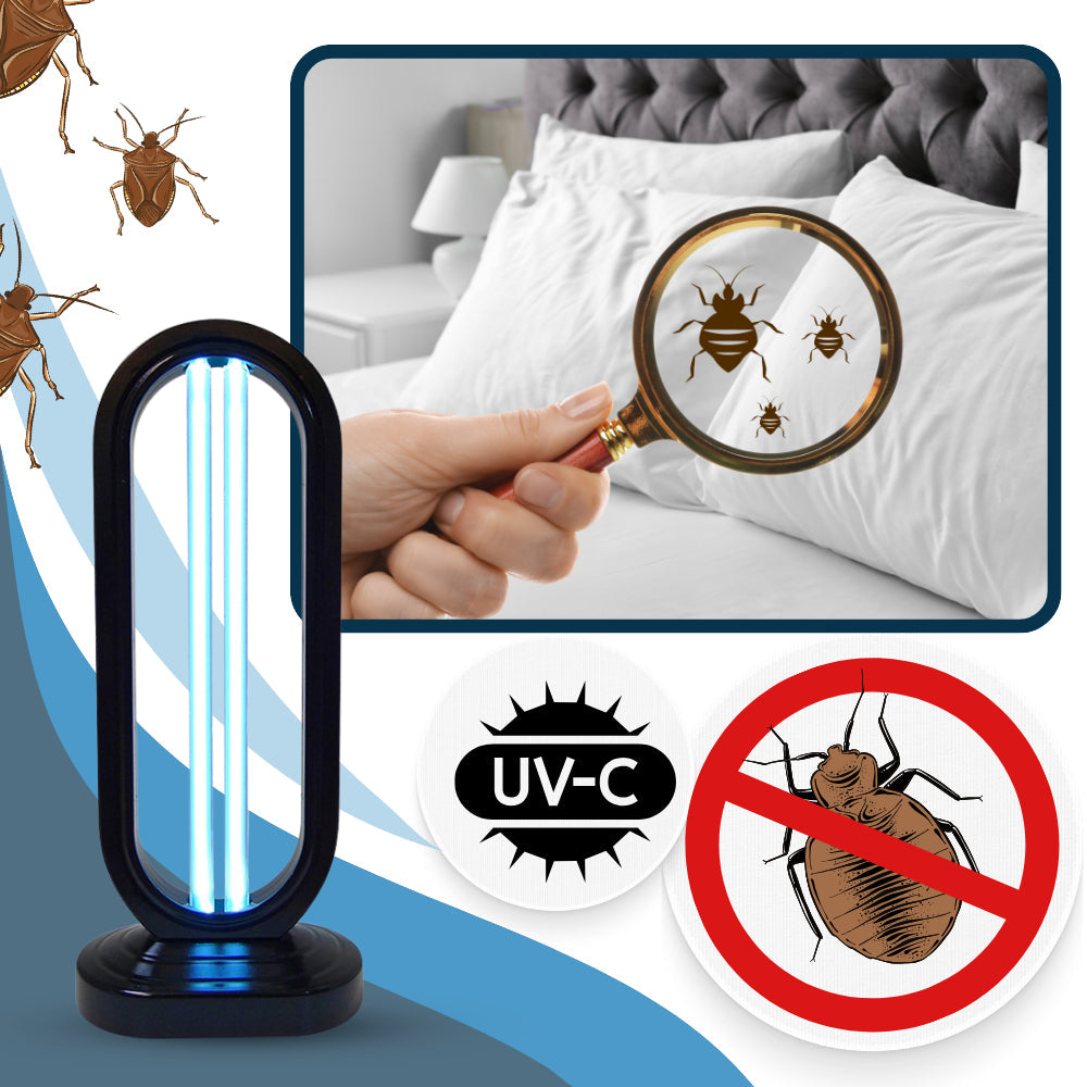 Compact UV Sanitizer Lamp Germicidal Floor Light