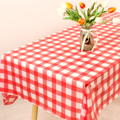 Waterproof Plastic Table Covers Easy Clean Disposable Set