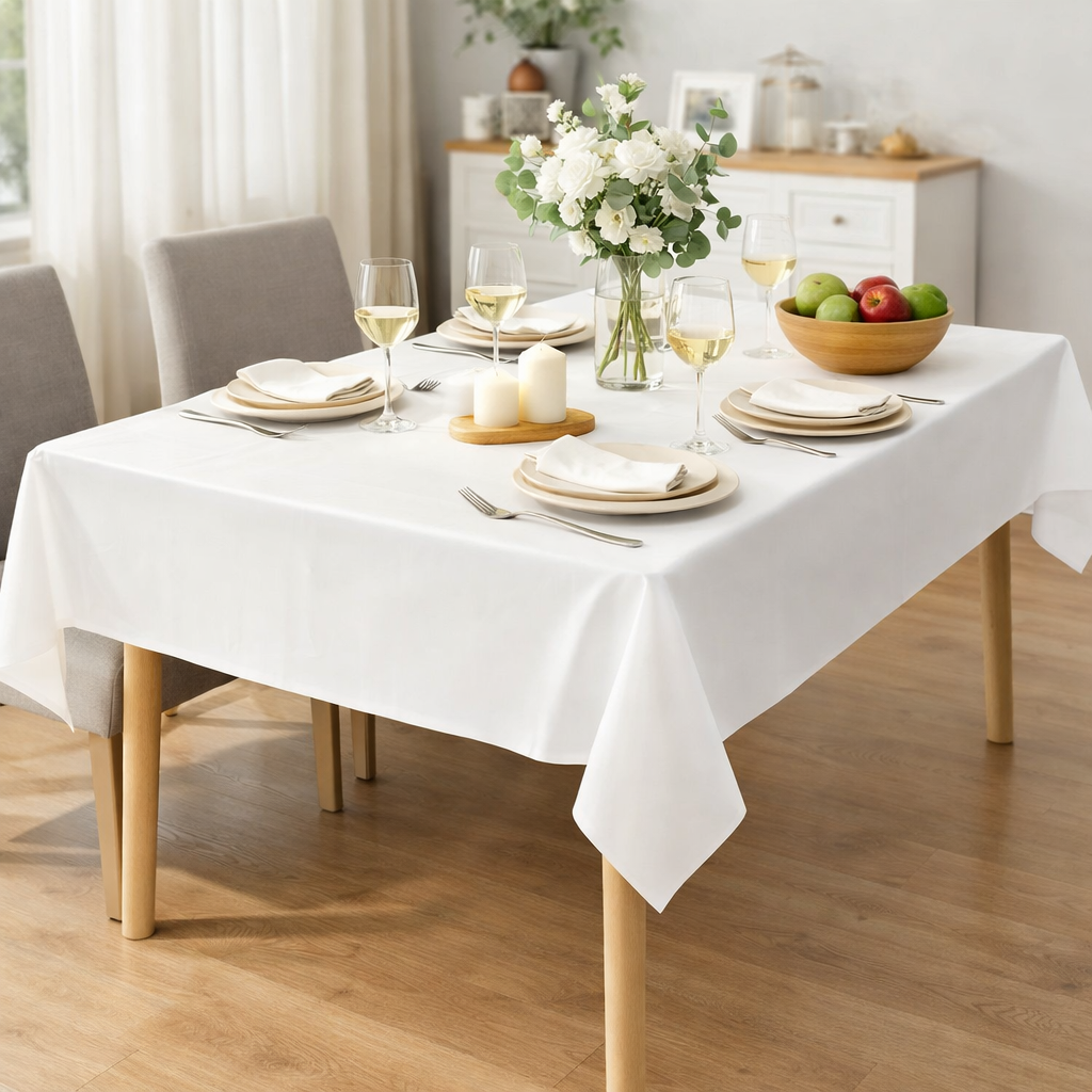 Waterproof Plastic Table Covers Easy Clean Disposable Set - Lusomart