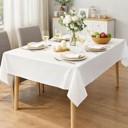 Waterproof Plastic Table Covers Easy Clean Disposable Set - Lusomart