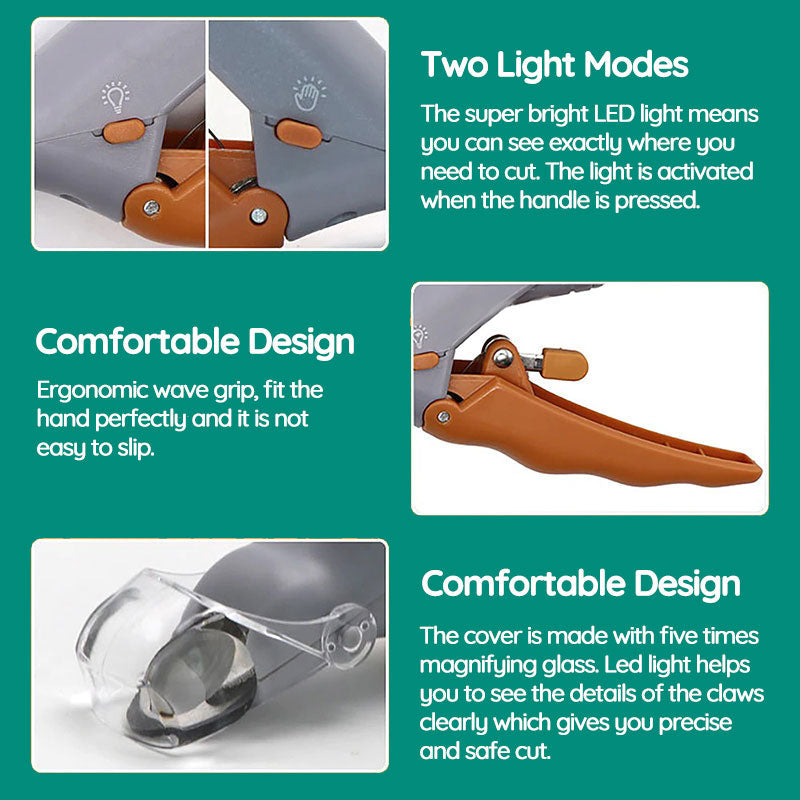 Easy Clip Pet Nail Trimmers with Quick Sensors