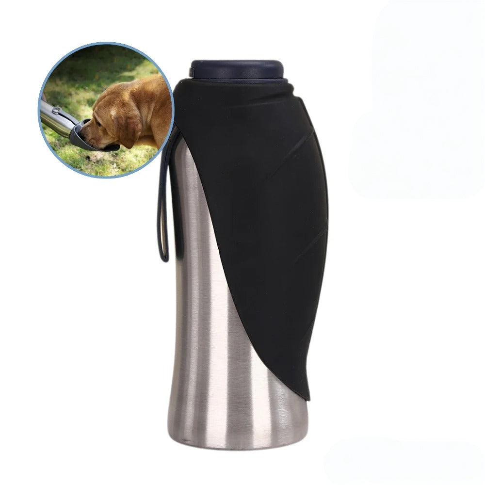 Portable Pet Water Bottle Stainless Steel Dog Cup