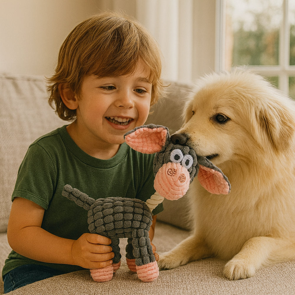 Fun Pet Rope Chew Squeaky Toy