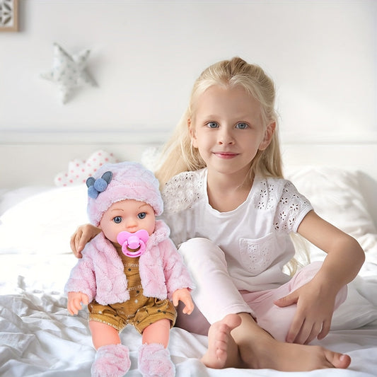 Cuddly Silicone Baby Doll - Soft Play Toy for Kids - Lusomart
