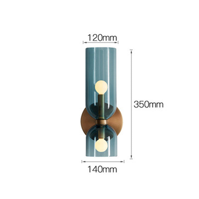 Double Head Glass Wall Lamp LED Sconce for Bedroom 3