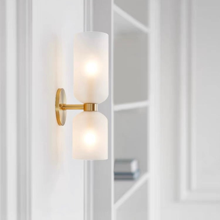 Double Head Glass Wall Lamp LED Sconce for Bedroom 9