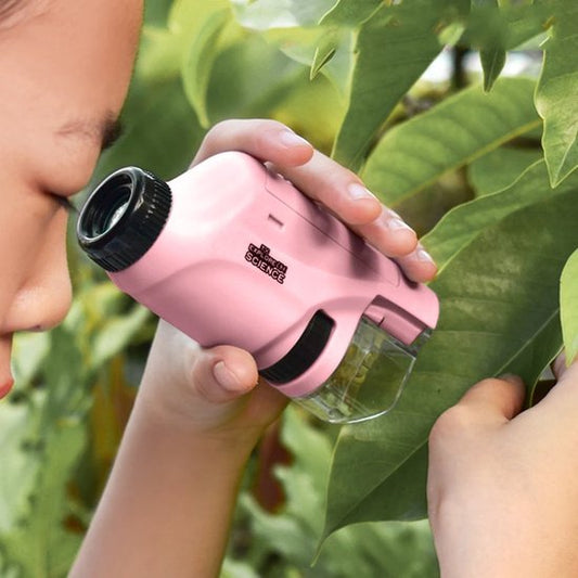 Fun Kids Microscope Kit with LED Light 60x-120x - Lusomart