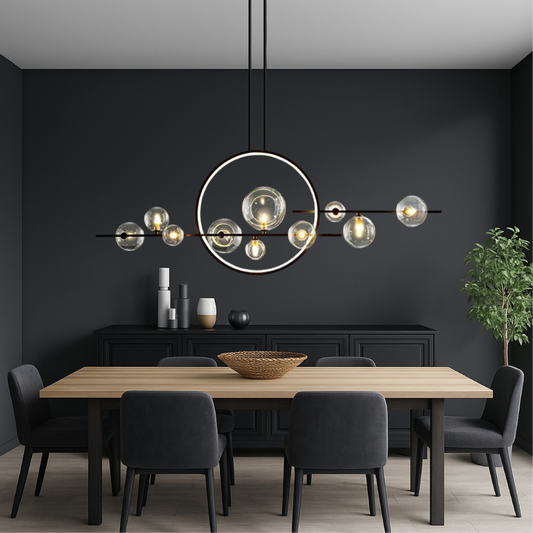 Elegant Glass Pendant Light for Kitchen Dining Areas - Lusomart