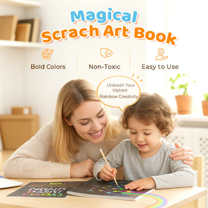 Colorful Art Paper Scratch Off Craft Kit