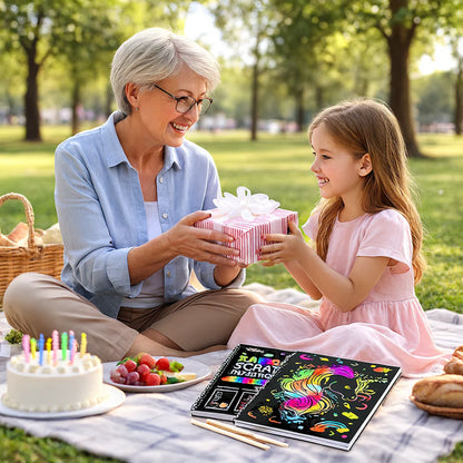 Colorful Art Paper Scratch Off Craft Kit