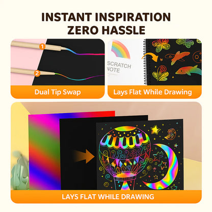 Colorful Art Paper Scratch Off Craft Kit