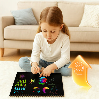 Colorful Art Paper Scratch Off Craft Kit