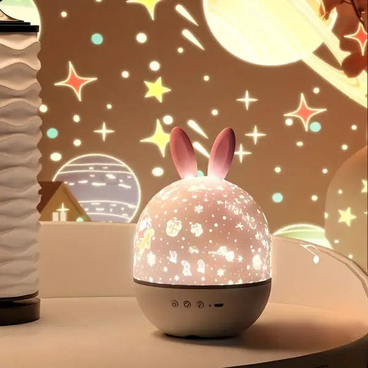 Colorful Star Night Light Projector for Kids Room - Lusomart