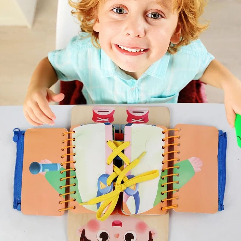 DressyBoard™ – Montessori Dressing Board for Children - BusyBoard 1